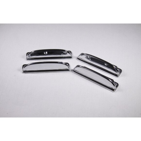 SET of 2 chromed cabinet handles, medical cabinet replacement hardware grips - Picture 5 of 8